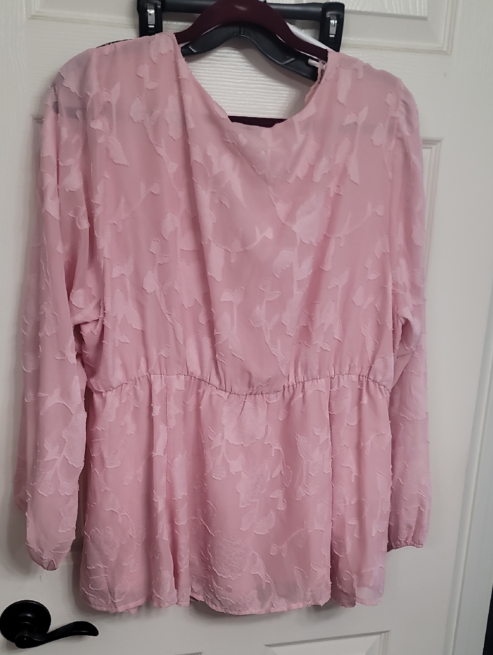 Torrid Blush Pink Floral Lace Top - Picture 5 of 6